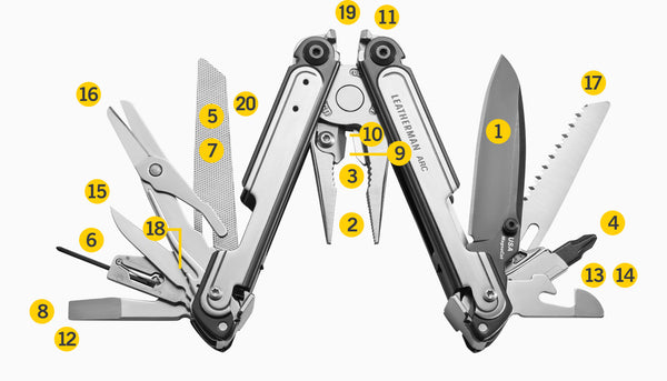 Leatherman ARC | Multi Tool | 20 Tools | MagnaCut Steel | Engravable ...